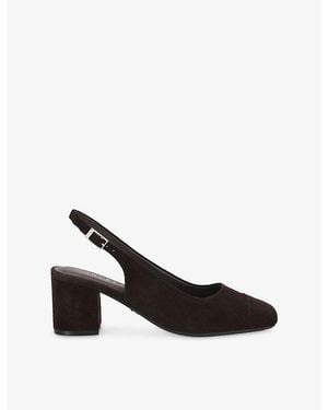 Carvela Kurt Geiger Harper Suede Slingbacks - Black