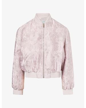 Huishan Zhang Carolina Floral Woven Jacket - Pink