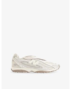 New Balance 204V Suede And Mesh Sneakers - White