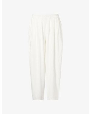 4th & Reckless Sarah Balloon-Leg Linen-Blend Pants - White