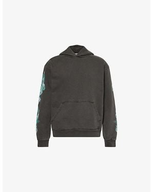 Basket Case Enter Graphic-Print Cotton-Jersey Hoody - Black