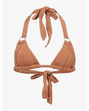 Cheap Monday Bari Ring-Hardware Bikini Top - Brown