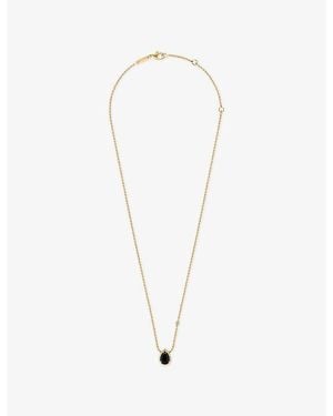 Boucheron Serpent Bohème Xs Motif 18Ct- 0.65Ct Onyx And 0.03 Diamond Pendant Necklace - White