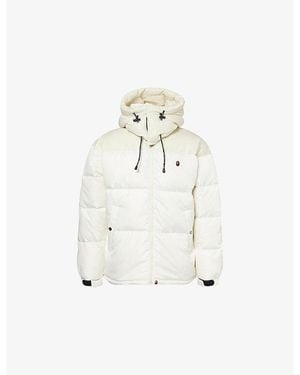A Bathing Ape One Point Relaxed-Fit Shell-Down Jacket - White