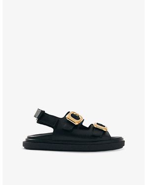 Alohas Daria Leather Sandals - Blue