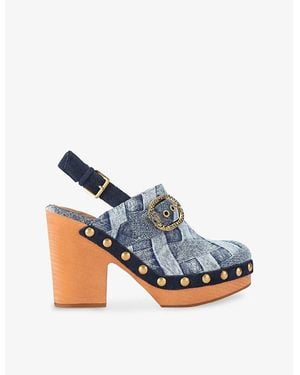Kurt Geiger Mayfair Clog Sandals - Blue