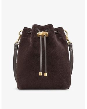 Jimmy Choo Cinch Mini Suede Cross Body Bag - Brown