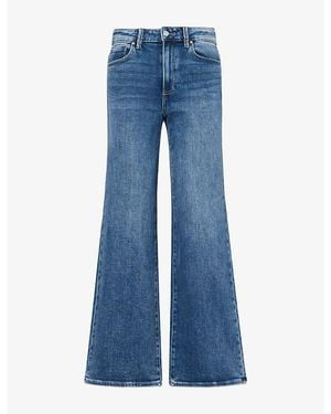 PAIGE Anessa Wide-Leg Denim Jeans - Blue