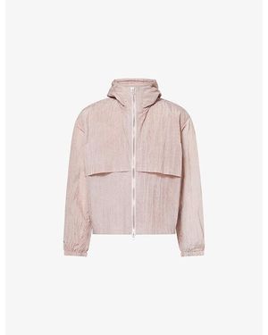 Summit Cold Wash Hooded Woven Jacket - Pink