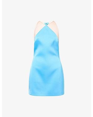 David Koma Waist Cutout Tulle Mini Cami Dress in Red | Lyst
