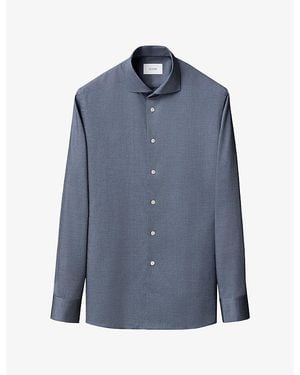 Eton Signature Slim-Fit Cotton Oxford Shirt - Blue