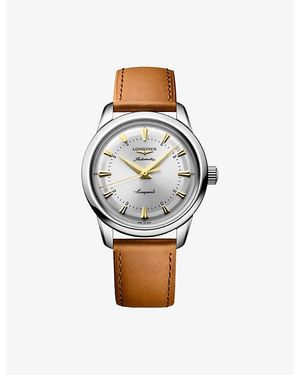 Longines L1.649.4.72.2 Conquest Heritage Stainless-Steel Automatic Watch - White