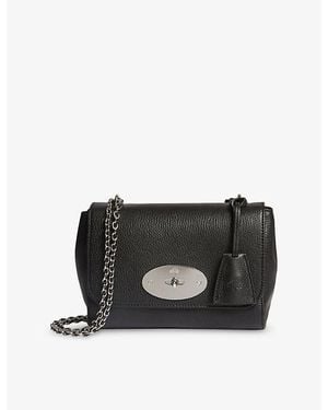 Mulberry Lily Leather Shoulder Bag - Black