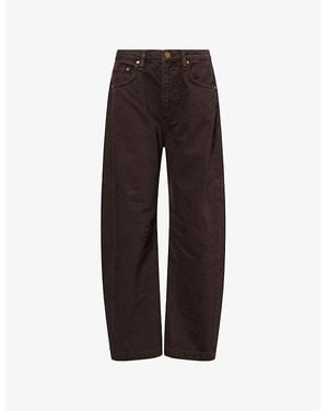 Rag & Bone The Charlie Barrel-Leg Denim Jeans - Brown