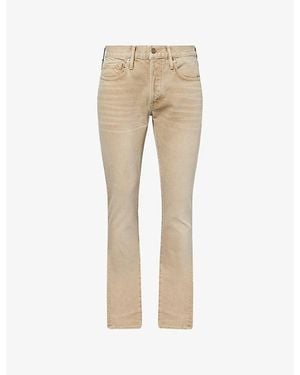 Tom Ford Regular-Fit Straight-Leg Denim Jeans - Natural