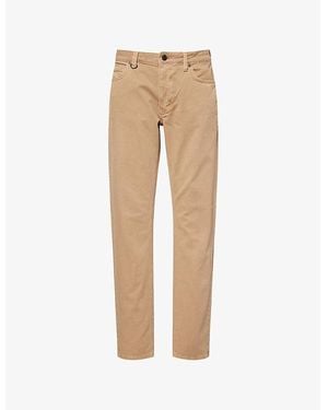 Neuw Lou Slim-Fit Leg Stretch-Cotton Pants - Natural