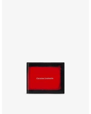 Christian Louboutin Canopy Leather Wallet - Red