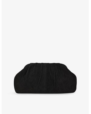 Phase Eight Suede Clutch Bag - Black