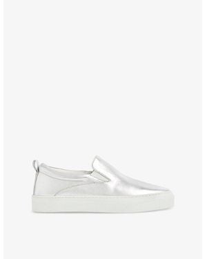 Whistles Kinsley Slip-On Low-Top Leather Trainers - White