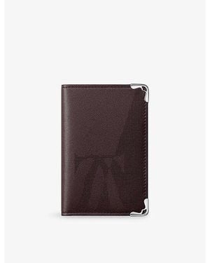Cartier Must De Leather Card Holder - Purple