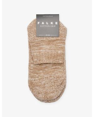 FALKE Grip Cotton Slipper Socks - Natural