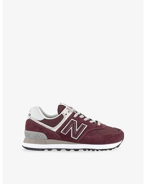 New Balance 574 Suede Sneakers - Purple