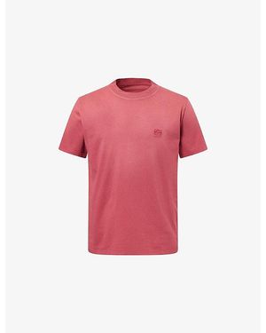 Loewe Anagram-Embroidered Cotton T-Shirt - Pink