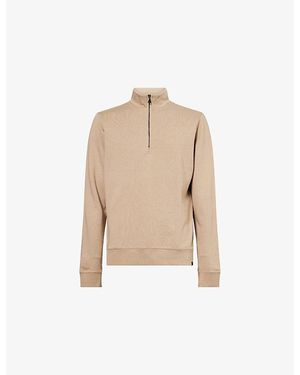 Derek Rose Quinn Half-Zip Cotton-Modal Jersey Sweatshirt - Natural