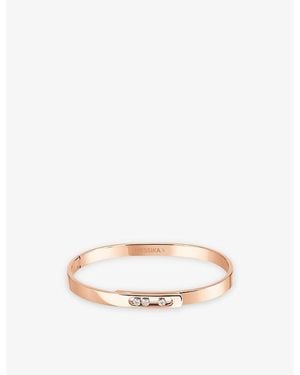 Messika Move Noa 18Ct Rose- And 0.11Ct Diamond Bangle - Multicolor