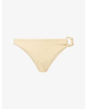 Cheap Monday Bronte Ring-Embellished Bikini Bottoms - Natural