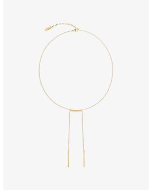 La Maison Du Couturier Amadeus Gia Large Link 18Ct- Plated Brass Necklace - White