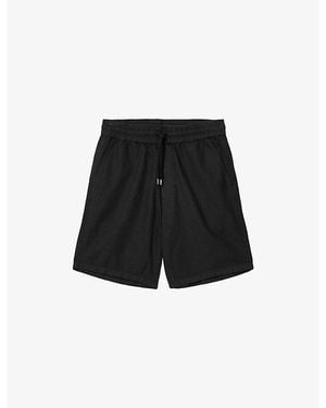 AllSaints Hanbury Cotton And Linen Shorts - Black