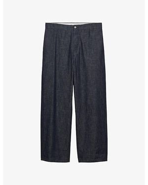Prada Wide-Leg Regular-Fit Jeans - Blue