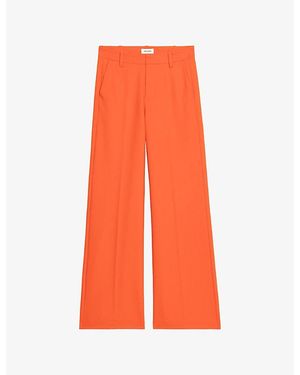 Zadig & Voltaire Panol Wide-Leg Woven Trousers - Orange