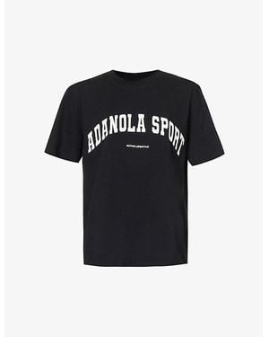 ADANOLA Core Relaxed-Fit Cotton-Jersey T-Shirt - Black