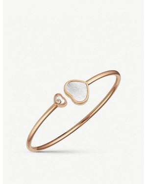 Chopard Happy Hearts 18Ct Rose- And Diamond Bracelet - White