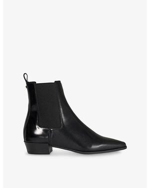 Dune Parkas Leather Ankle Boots - Black