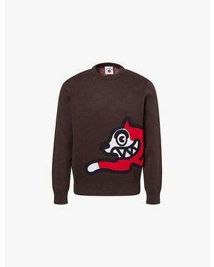 ICECREAM Running Dog Cotton-Knit Sweater - Red
