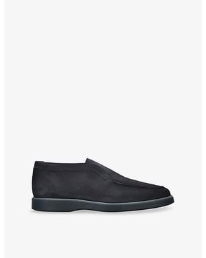 Magnanni Paraiso Suede Mid-Top Loafers - Blue