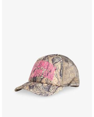 BBCICECREAM Diamonds & Dollars Tree Arch-Logo Mesh Trucker Cap - Pink