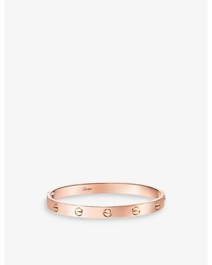 Cartier Love Classic 18Ct Rose- Single-Screw Closure Bracelet - Pink