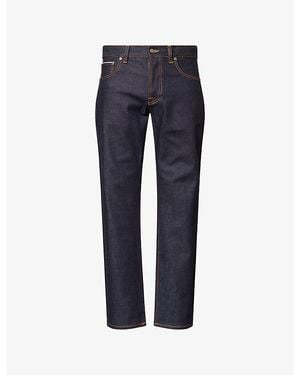 Nudie Jeans Solid Ollie Straight-Leg Stretch-Denim Jeans - Blue