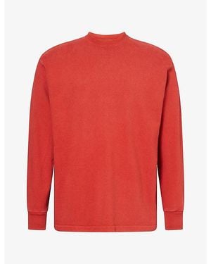 A.PRESSE Vintage Relaxed-Fit Cotton T-Shirt - Red