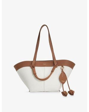 Dune Daylight Large Canvas Tote Bag - White