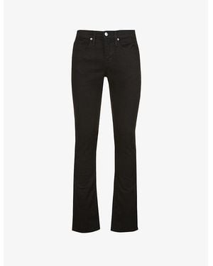 FRAME L'Homme Slim-Fit Stretch-Denim Jeans - Black