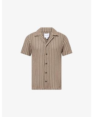 Raith Salvador Camp-Collar Knit-Cotton Shirt - Natural