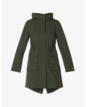 Sweaty Betty Stride Oversized Waterproof Parka Jacket - Green