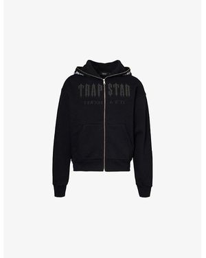 Trapstar Skull Decoded Cotton-Blend Hoody - Black
