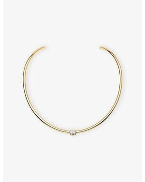 Apm Monaco Eclat 18Ct-Plated And Cubic Zirconia Choker - Metallic