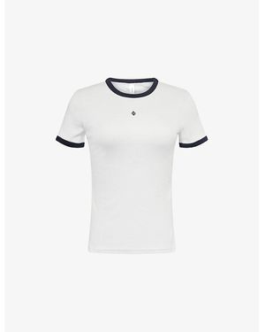 Samsøe & Samsøe Sabond Round-Neck Cotton-Jersey T-Shirt - White